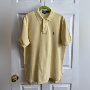Polo Ralph Lauren Men's Yellow Polo Shirt Size M